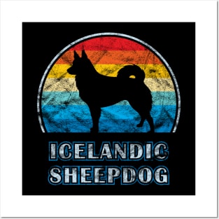 Icelandic Sheepdog Vintage Design Dog Posters and Art